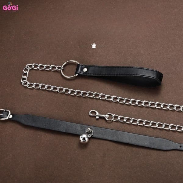 Đồ chơi trói vòng cổ chuông SM hoạt động huấn luyện trừng phạt bạn gái đạo cụ có thể điều chỉnh khóa