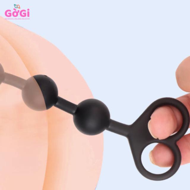 Chuỗi Hạt Silicon Dài 34cm – Dạng Nhiều Nấc Tăng Dần Có Tay Cầm