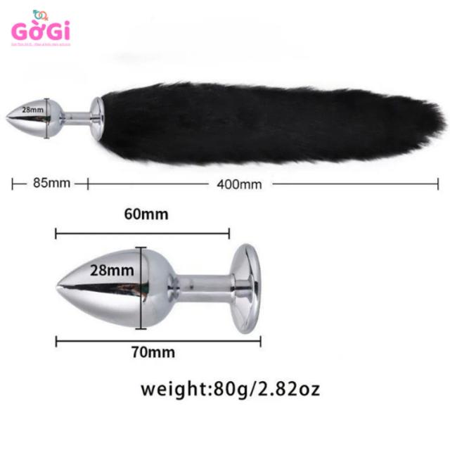 Set Cosplay Gợi Cảm Tai Mèo + Đuôi Cáo + Kẹp Nhũ Hoa + Choker – Combo Đồ Chơi Cosplay 4 Món