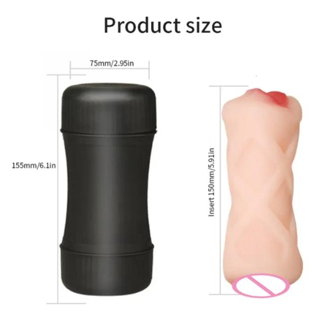 Cốc thủ dâm 2 đầu mô phỏng miệng và âm đạo