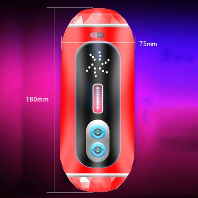 Cốc thủ dâm 2 đầu 18cm – Miệng & Âm đạo TPE mềm