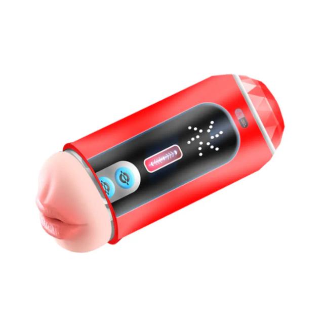 Cốc thủ dâm 2 đầu 18cm – Miệng & Âm đạo TPE mềm