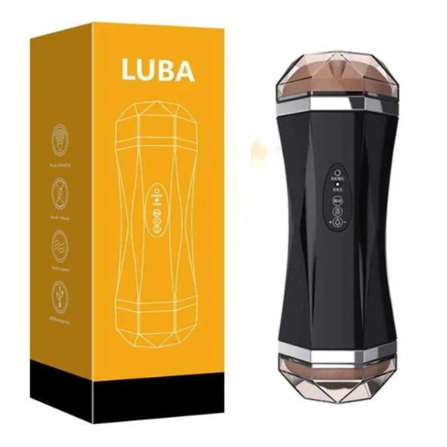 Đồ chơi nam 2 đầu âm đạo giả và miệng rung rên nhiều chế độ LUBA