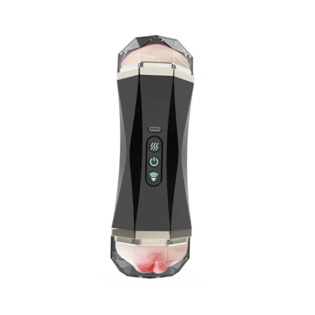 Đồ chơi nam 2 đầu âm đạo giả và miệng rung rên nhiều chế độ LUBA