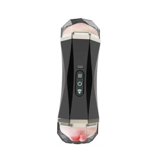Đồ chơi nam 2 đầu âm đạo giả và miệng rung rên nhiều chế độ LUBA