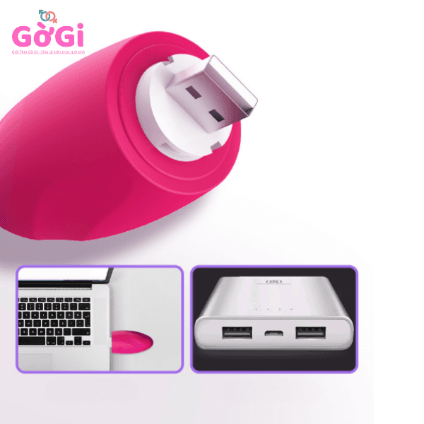 Trứng Rung Mini (Mome Egg) Sạc USB Không Dây Đa Tần Số Mẫu R75