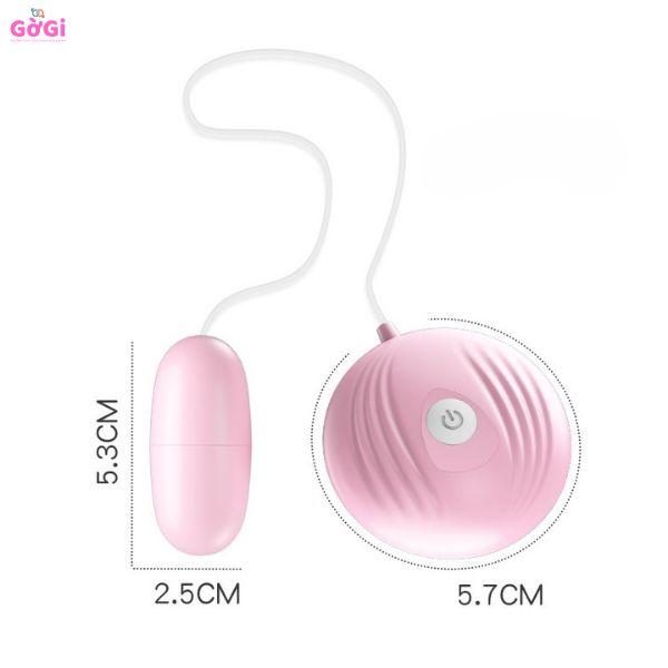 Trứng rung mini nhiều chế độ có dây nối điều khiển hình vỏ sò